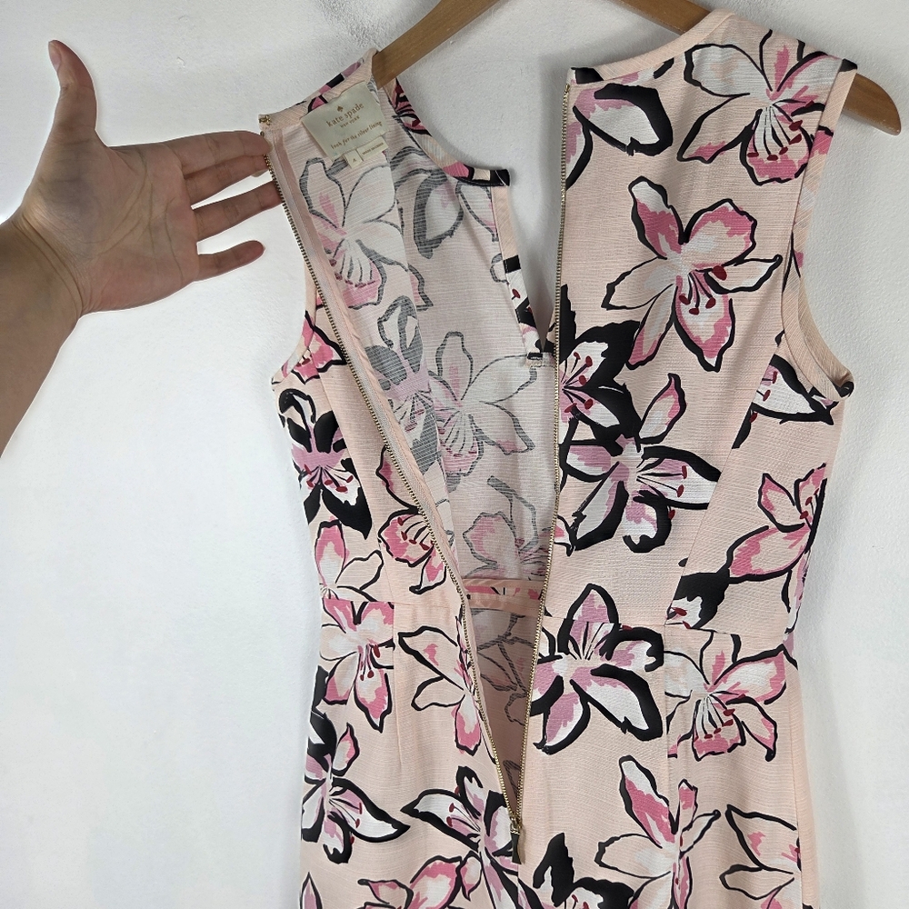 Lilly Pulitzer Tiger Lilly Floral Print Sleeveless Textured Mini Sheath Dress - Picture 8 of 13